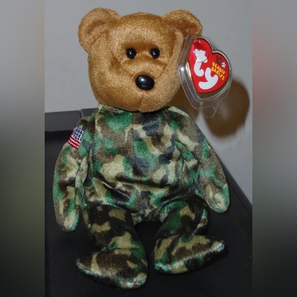 Ty Beanie Baby - HERO the USA Army Military USO Bear - MINT with MINT TAGS - Picture 7 of 7